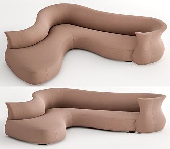 Modern Desforma shaped sofa 3d model