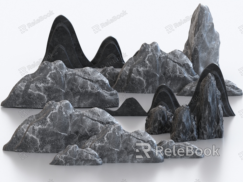 Stone stone rockery landscape stone marble hemp stone model