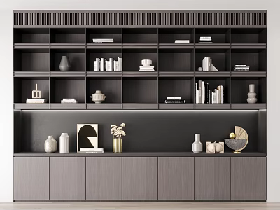 Modern Bookcase Simple Bookcase 3d model