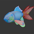 Modern robot fish machine fish machine turtle 3d model
