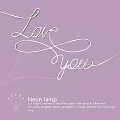 Creative Neon Light Decorative Lamp for Home Wall Decor with Warm White Light Design