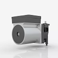 Industrial Equipment Mechanical Component With Metal Casing Round Structure And Silver Black Design