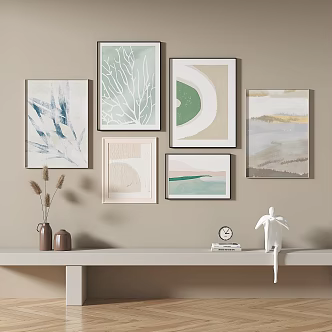 Modern Decorative Painting Simple Abstract Decorative Painting 3d model