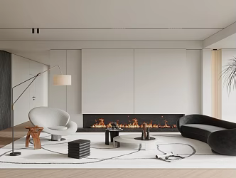 modern living room home living room 3d model