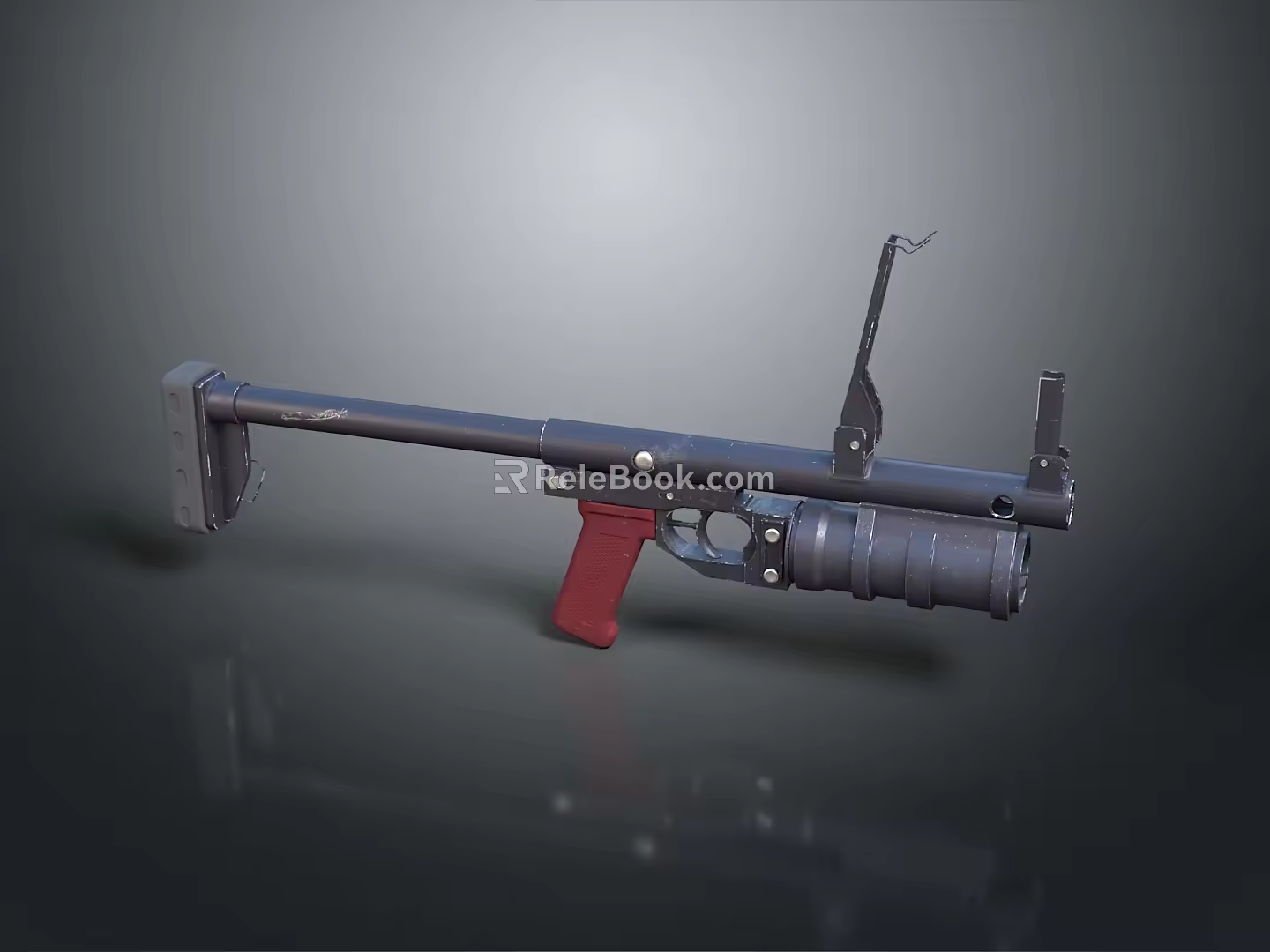 Rocket rocket launcher to air weapon to air missile shoulder missile shoulder rocket 3d model