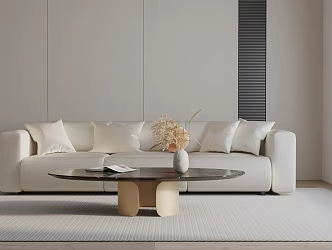 Modern three-seat sofa 3d model