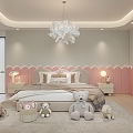 Modern Dream Girl Room 3d model