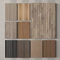Various Natural Wooden Panel Textures With Different Colors And Grain Designs