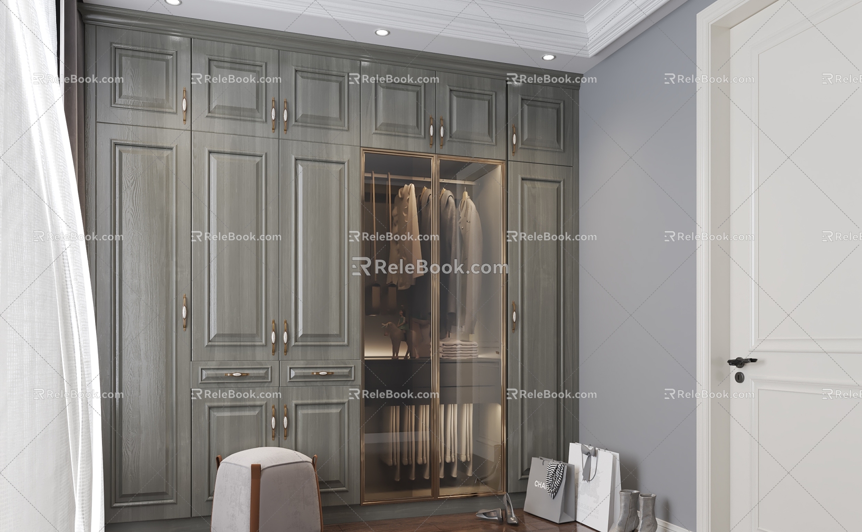 American cloakroom 3d model