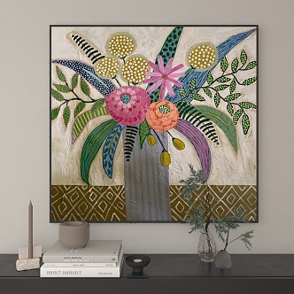 American decorative painting 3d model