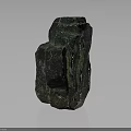 Wood And Stone Decorative Sculpture With Natural Irregular Texture And Shape