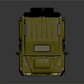 Military Green Land Rover Defender Classic Off Road Vehicle With Roof Rack