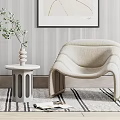 Modern Casual Sofa Combination Single Sofa 3d model