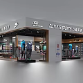 Sport Outlet Store Featuring Athletic Apparel Shoes And Mannequin Displays