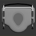 Sorry, the picture mainly shows a toilet chair with armrests, and there is no animal-related information. It's impossible to generate an English title with "animal" as the main body based on the picture's key information.
