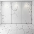 Modern White Marble Floor Design With Gray Veins Smooth Glossy Surface Interior 3d model