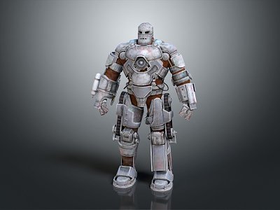 Modern Robot Iron Man Mech Warrior Machine Battlearm Mechanical Battlearm 3d model