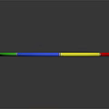 Colorful Segmented Hula Hoop With Red Yellow Blue Green Parts For Home Fitness