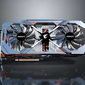 AORUS Graphics Card with Dual Fans Modern Cooling Design and Metal Structure