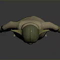 Yoda Game Movie Character With Green Skin Long Robe And Large Ears