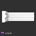 White Ornamental Molding Architectural Component With Intricate Design For Interior Decoration