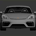 White Sleek Sports Car With Modern Aerodynamic Body Sporty Wheels And Rear Spoiler