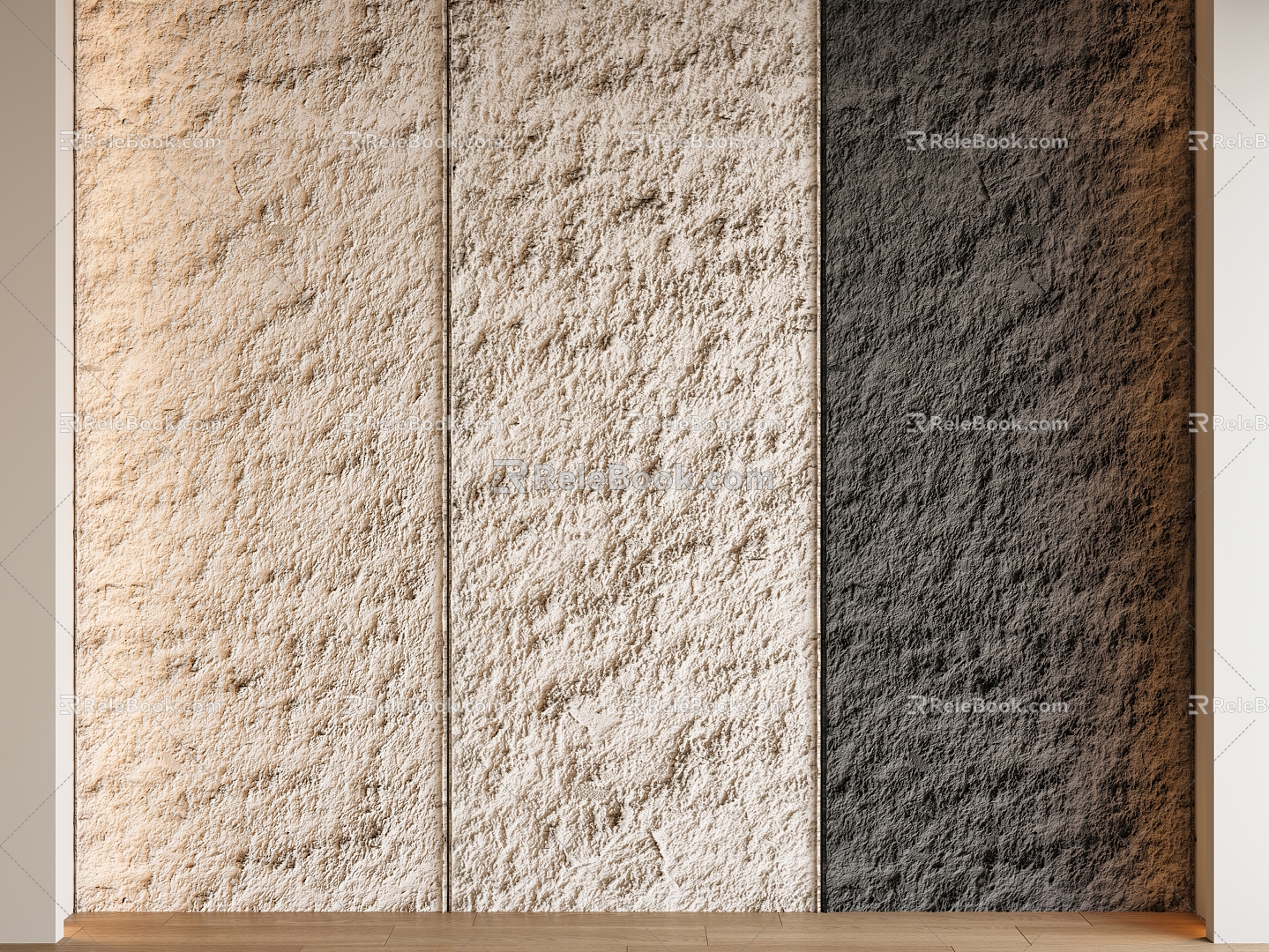 Modern background wall rock wall rubble texture wall wall culture stone background wall decorative wall 3d model