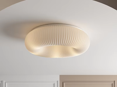 Modern Minimalist Ceiling Light With Pleated Circular Shape For Indoor Lighting 3d model