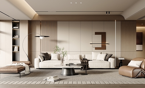 modern living room 3d model