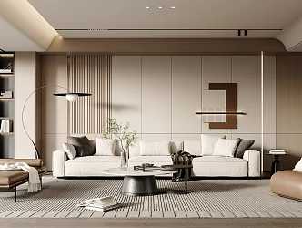 modern living room 3d model