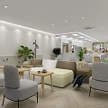 Modern Dessert Shop Bright Interior With Open Layout Glass Display Cases And Fresh Desserts