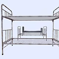 Sturdy Metal Frame Bunk Bed With Ladder And Safety Guard Rails For Kids Room
