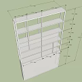 Multi Layer Storage Shelf Design With Detailed Dimension Specifications And Multiple Compartments