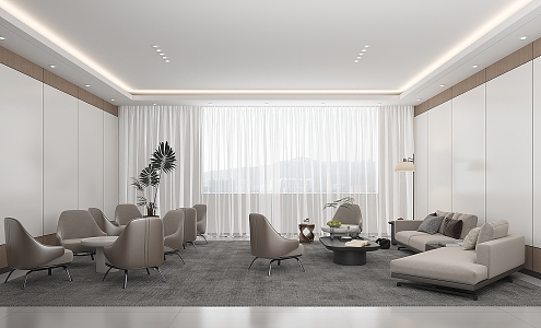 Modern Reception Room 3d model