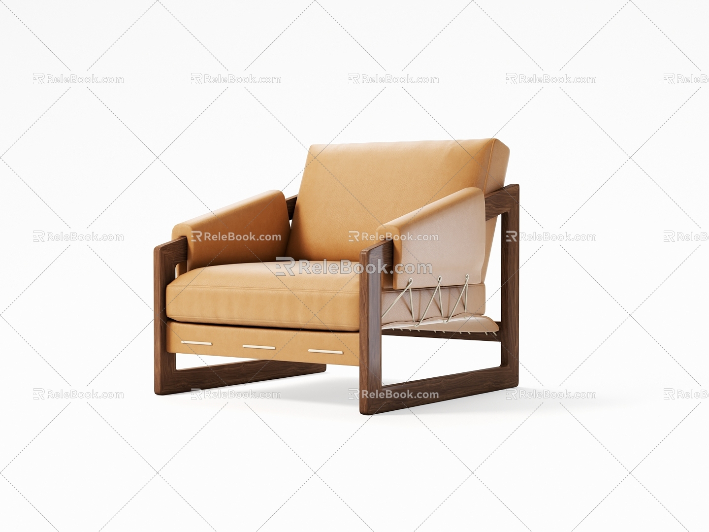 Single Sofa Single Chair Leisure Chair Leather Chair 3d model