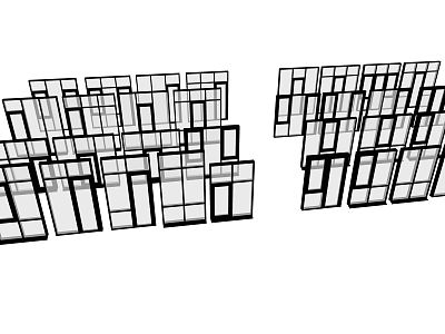 Modern casement window model