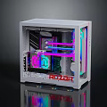 Modern mainframe liquid-cooled chassis high-end chassis 3d model