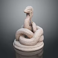 snake cobra venomous snake python reptile cold-blooded animal reptile 3d model