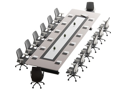 Modern Conference Table Large Conference Table 3d model