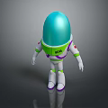 Buzz Lightyear Toy Story Character With Blue Helmet Green White Body And Space Ranger Design
