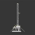 Industrial Drilling Rig Platform With Tower Structure And Base Support