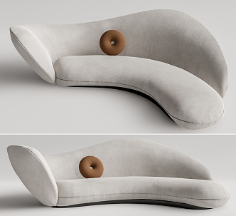 Modern shaped sofa 3d model