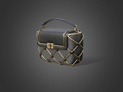 Modern Leather Handbag 3d model