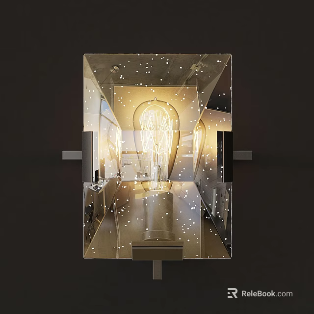 Modern Wall Lamp With Creative Light Bulb Design And Warm Lighting Effect 3d model 