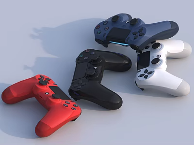 Entertainment Electronics Game Controllers in Multiple Colors with Modern Ergonomic Design for Gaming 3d model