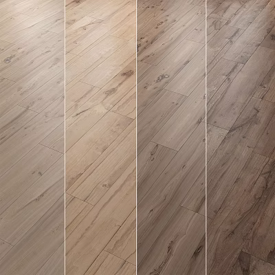 Various Styles Of Wooden Flooring With Different Colors And Natural Wood Grain For Home Interiors 3d model