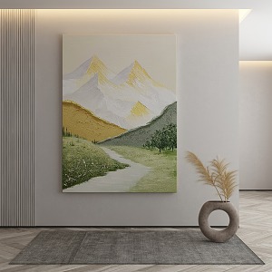 modern landscape painting decorative painting 3d model