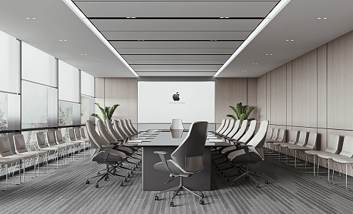 Modern Meeting Room Meeting Table and Chair 3d model