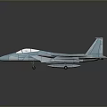 3D Rendered Light Blue Fighter Jet Model With Streamlined Design And Cockpit