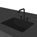 Modern wash basin sink faucet single tank 3d model